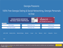 Tablet Screenshot of georgiapassions.com